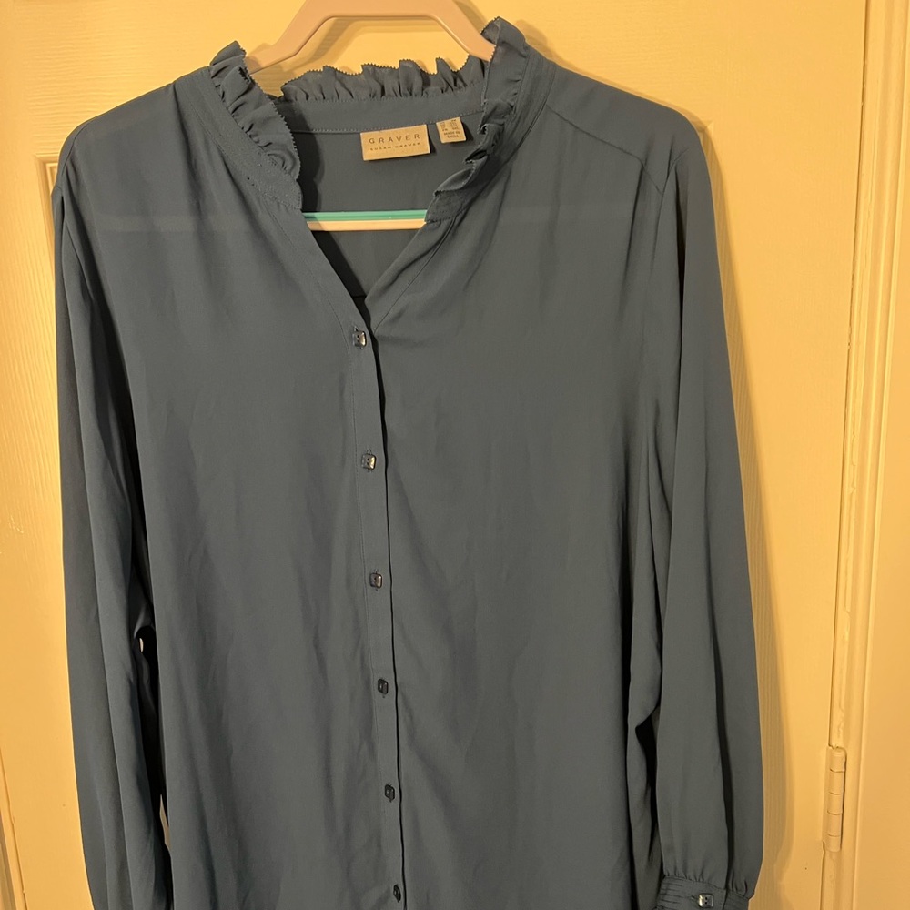 Blue women’s  blouse size 2X